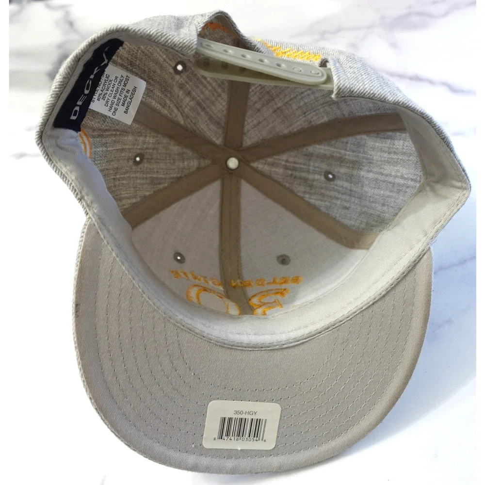 Golden State Warriors Hat Cap Snap Back Mens One‎ Size Gray NBA Basketball 30